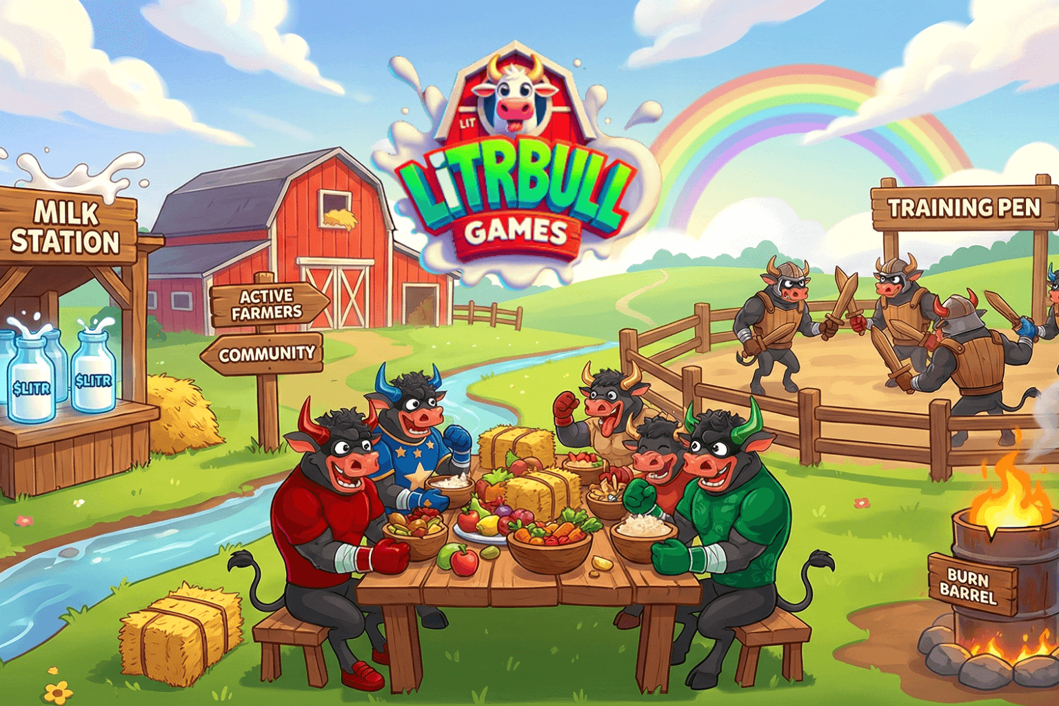 LitrBull GameFi Economy Built Around $LITR Utility
